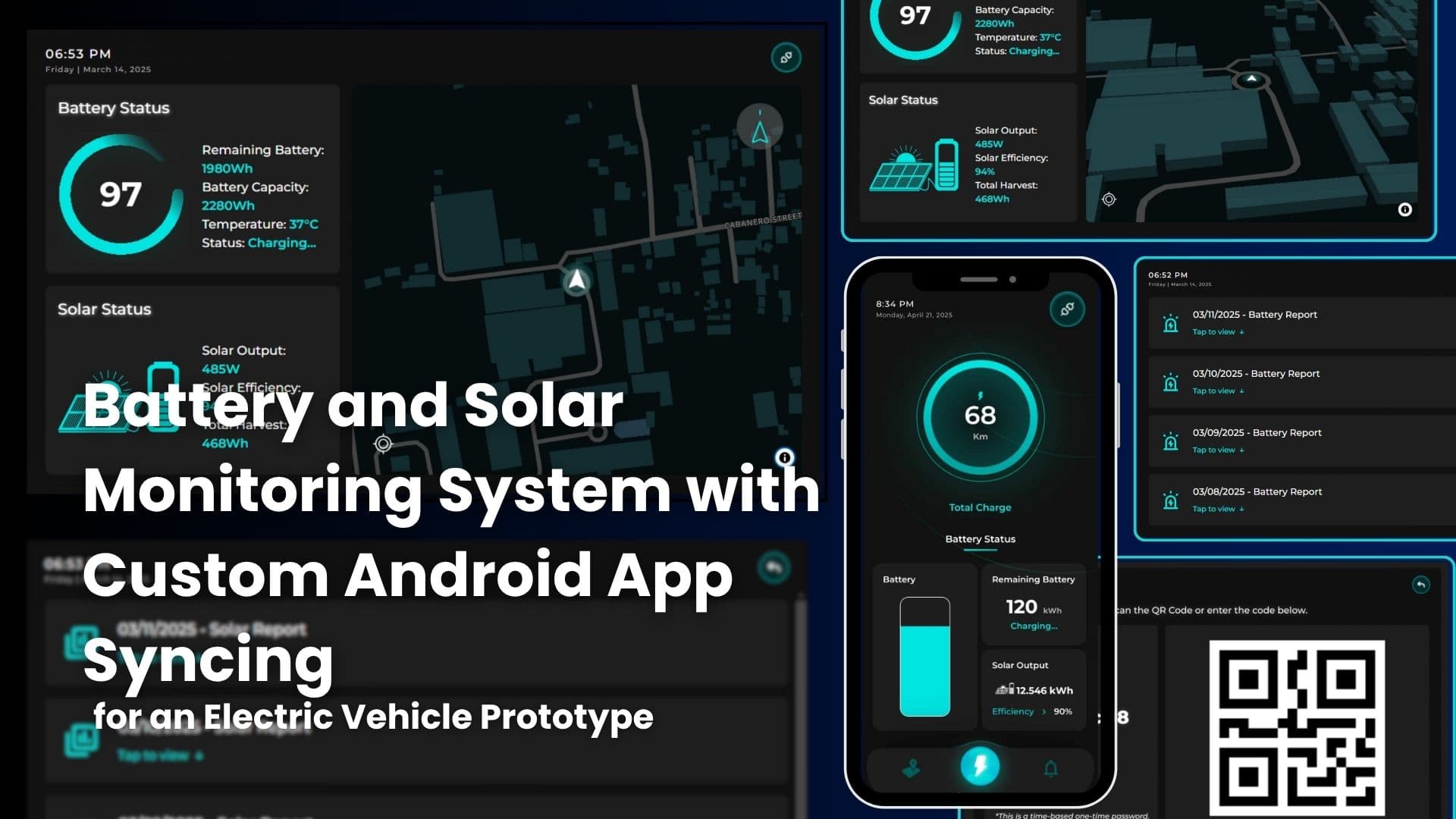 BMS + Solar Monitor — Battery Management & Solar Performance Dashboard with App Sync