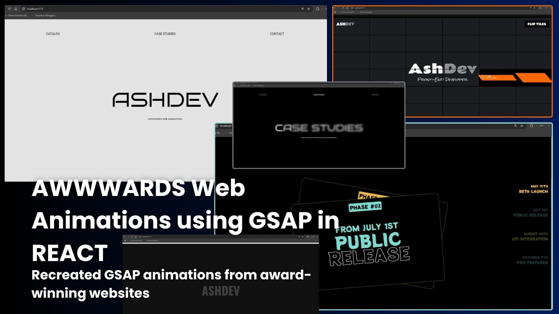 AWWWARDS Web Animations preview